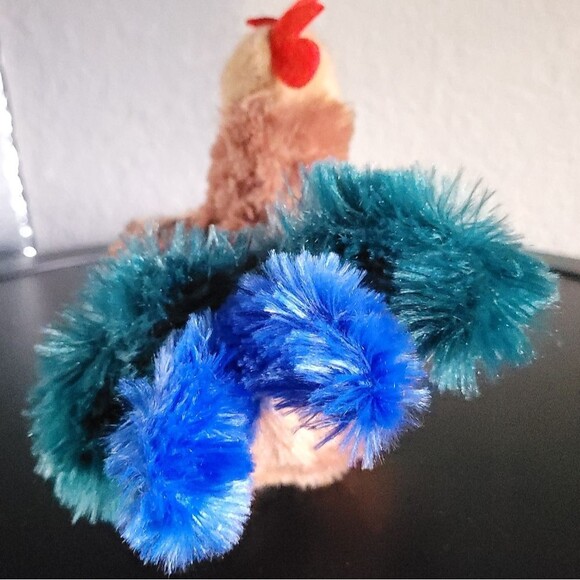 Aurora Cocky Rooster Plush Stuffed Animal Blue & Green Tail 2019. - Picture 5 of 10